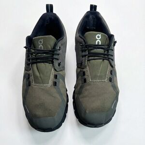On Cloud 5 Waterproof Men's Running Shoes Sneakers Olive Green Black Size 10.5
